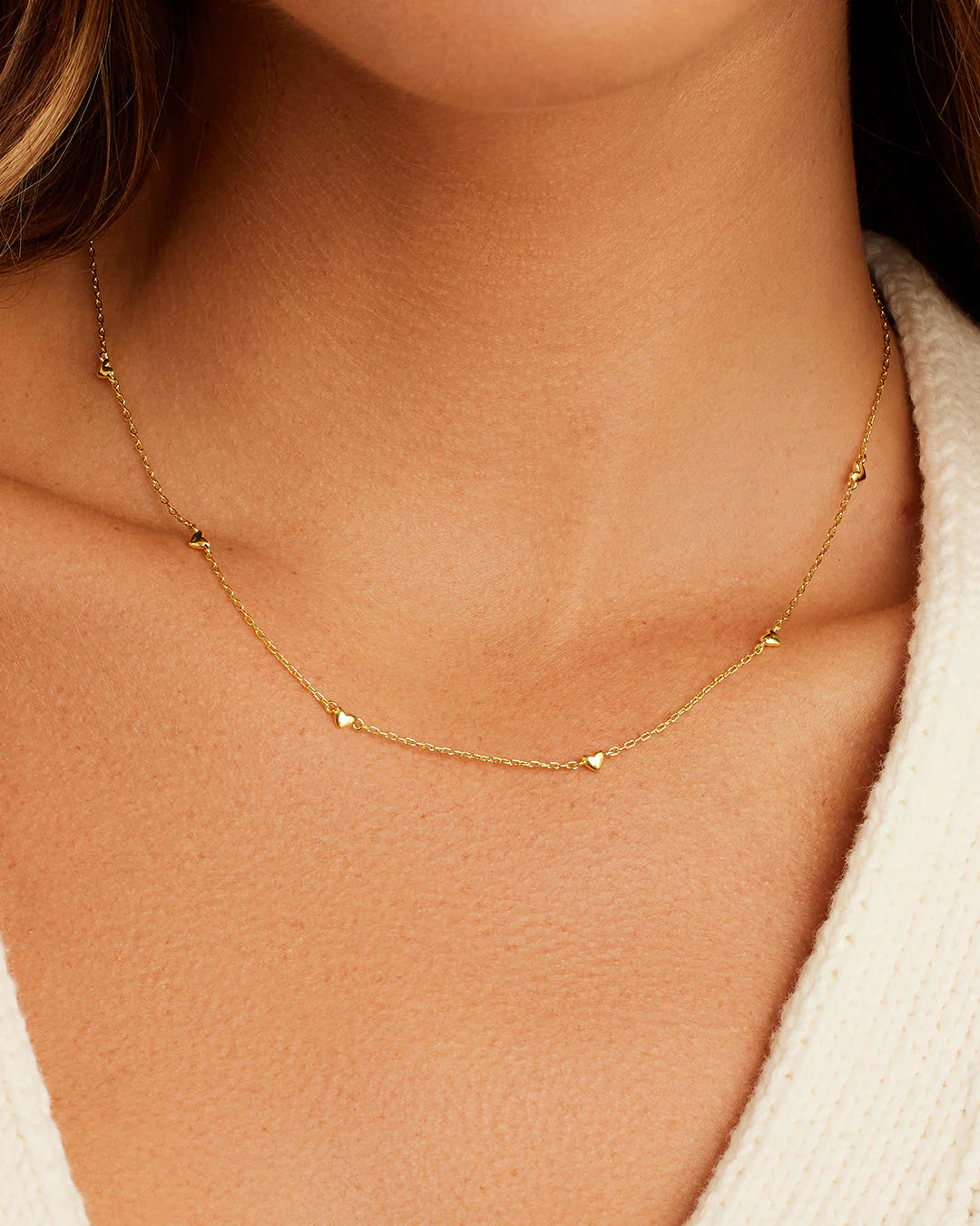 The Heart Necklace — Gold Colored