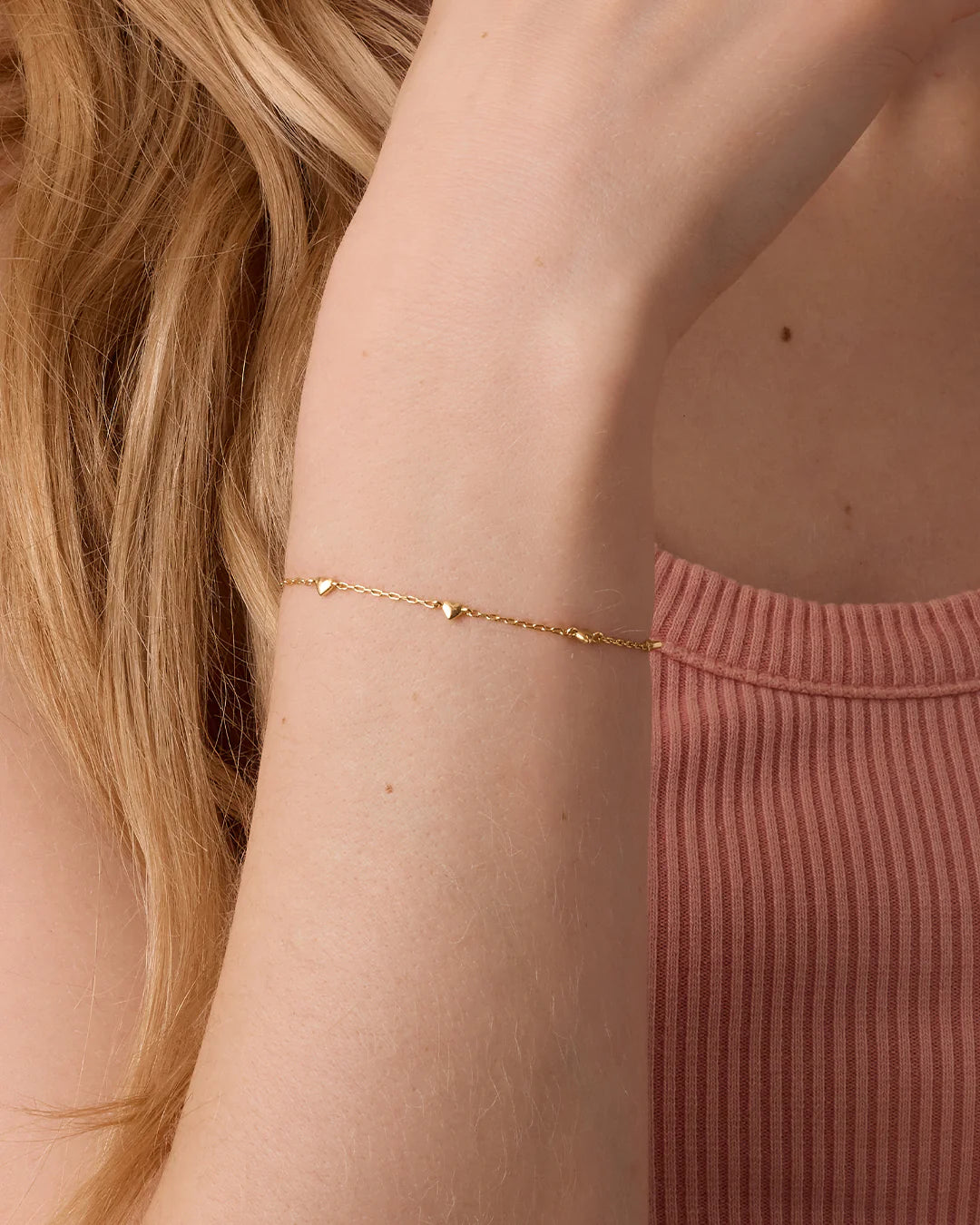The Heart Bracelet — Gold Colored