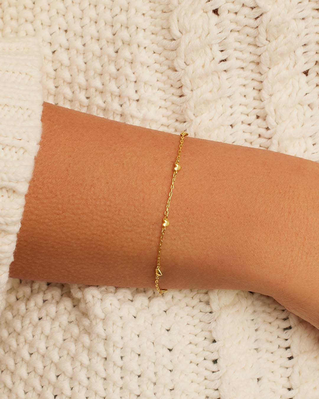The Heart Bracelet — Gold Colored