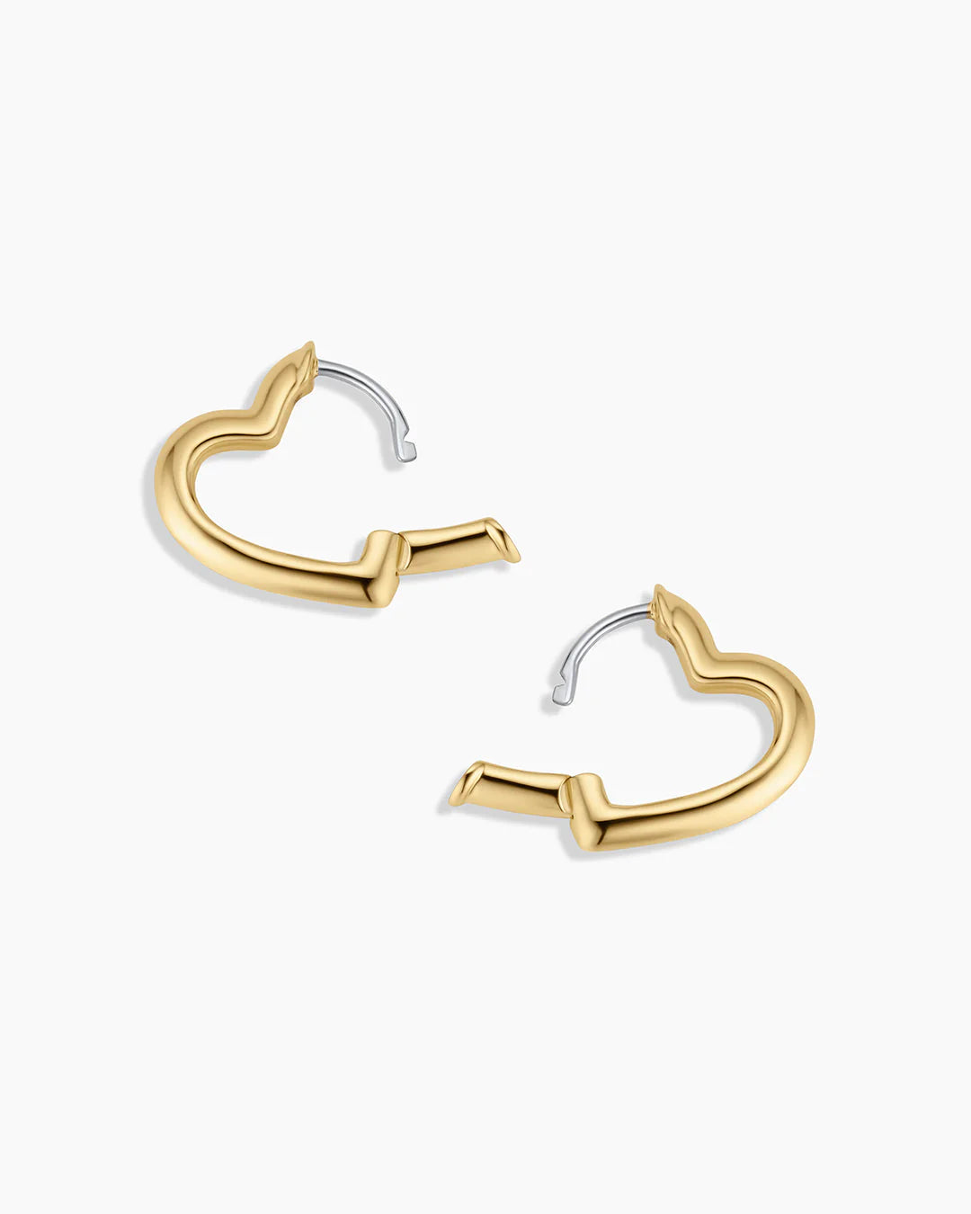 The Heart Hoops — Gold Colored