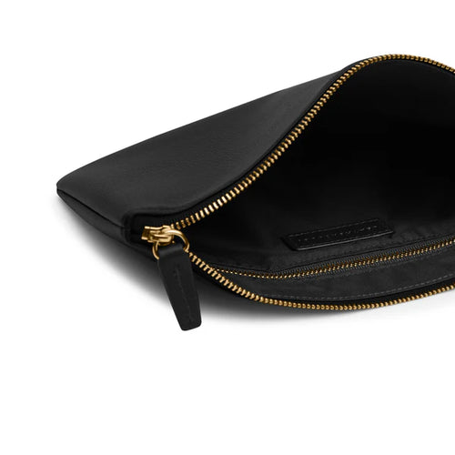 Premium Zip Hand Pouch — Black