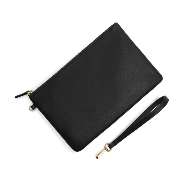 Premium Zip Hand Pouch — Black